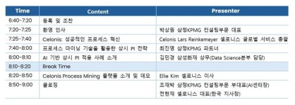 삼정KPMG-셀로니스, 'AI 기반 업무 혁신 세미나' 12일 개최