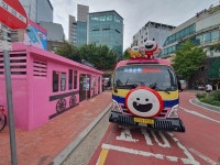 [르포]마포 골목상권 잇는 분홍 버스, 일평균 37명뿐...보완책 추진