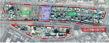 인천시, 동인천역 재개발 사업 본격화…송현자유시장 철거 착수