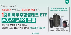 하나운용, 1Q 미국우주항공테크 순자산 5000억원 돌파