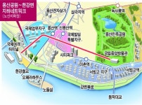 용산에 폭100m 광장형 지하 쇼핑타운  ‥ 한강변까지는 지하도로 연결