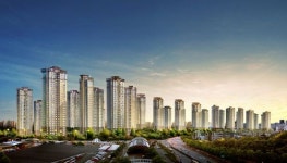 반포자이 모델하우스 가족 단위 관람객들로 북적