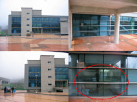 대학 화장실이 속 보이는 통유리? 해프닝