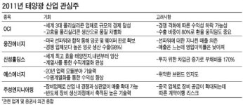 [2011 테마주 진단] (2) 승승장구 태양광 소재株 증설의 덫 피할까
