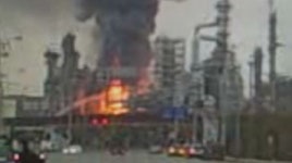 인천 SK에너지 저유소 화재…광역 2호 발령