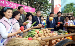 삼성 사장단 우리 농산물이 최고