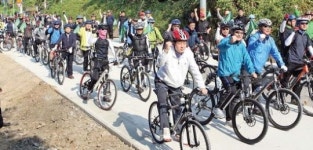 남한강 자전거길 현장 주행