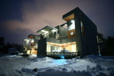 겨울의 정취를 느낄 수 있는 하늘닿은펜션