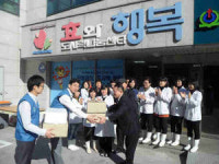 포스코건설, 송도사옥서 재배한 채소 기부