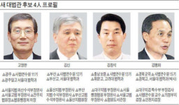 새 대법관 4人 임명 제청…'장애 아픔' 김신, 소외계층 감싼 판결 많아