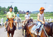 제주 신풍리마을, 돗통시·오름 구경하고 제주 앞바다서 물놀이…가족들 함께 옵서예~