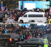 한류스타 거리 선포식 VIP 경호에만 급급, 팬들은 위험에 그대로 노출