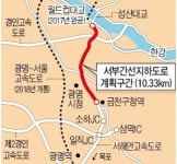 서부간선 성산대교~금천IC 10.3㎞ 지하도로 2019년 개통