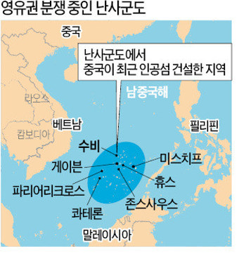 미·중, 남중국해 놓고 정면 충돌 가능성