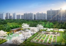 [미사강변 더샵 센트럴포레③구성]남향 위주 배치, 텃밭·자전거보관소 특색