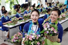 에어부산 캐빈승무원 힐링 꽃꽂이 교육