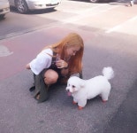 냉장고를 부탁해 보라, 강아지와 다정한 셀카…날씨좋다