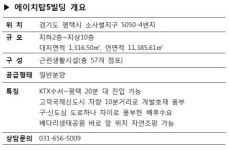 고덕신도시 상업지역 인기, 소사벌지구 에이치탑5빌딩