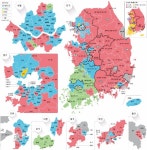 새누리, 영남서 고전…더민주, 수도권 압승…국민의당, 호남맹주로