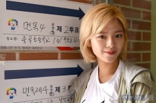 [HEI포토] 트와이스 정연, 투표 후 돋보이는 미모~