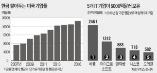 주식회사 미국은 현금 부자…애플 곳간엔 넷플릭스 3개 살 돈 비축