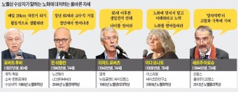 70대 노벨상 수상자들 '노(老)'를 논하다
