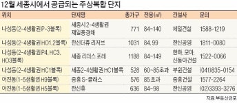 세종시 주상복합 대전… 내달 4700가구 공급