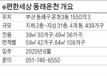 [분양 현장 포커스] e편한세상 동래온천 주변에 전철역 6곳…교통여건 뛰어나