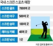 재미+운동효과… 스크린 스포츠에 빠진 한국