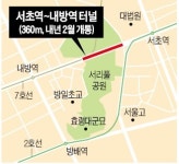 37년간 막혔던 서초역~내방역 25분→5분