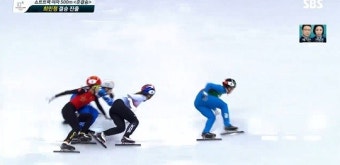판커신, 쇼트트랙 여자 500m 실격 처리로 탈락...불만 제기