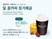 신한은행 SOL 정기예금 가입하면 달콤커피 쿠폰 쏜다