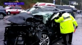 태백서 버스 승합차 충돌로 9명 중경상