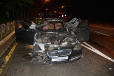 BMW 또 화재…미사대로 달리던 차량서 불