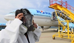 깨끗하게… 대한항공 항공기 방역