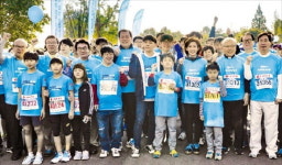 롯데, 장애인 인식 개선 ‘슈퍼블루 마라톤 대회’ 열어