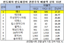 3Q 예상 매출액 증가율 1위 반도체 장비주는 테스.왜?