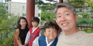 황혜영-김경록, 쌍둥이와 추석 인사 더 좋은 모습으로 찾아뵐게요