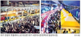 대구 양대 夜시장 서문·칠성…관광 핫플레이스로 급부상