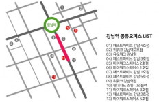 공유오피스, 서울 강남역서 대격돌