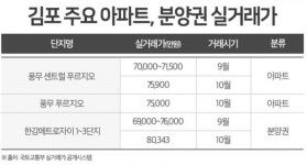 소외됐던 인천·김포, 이제는 억대 웃돈 쑥쑥