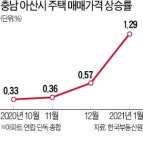 도시개발·투자·비규제 3박자에 아산 집값 껑충