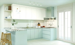 99.9% 살균…한솔홈데코, 친환경 보드로 안심 부엌 만든다