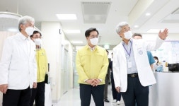 김동연 경기도지사, 코로나19 재유행 대비, 성남시의료원 현장 방문