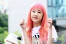 [포토] 박보람, 화려한 헤어 컬러에 눈길
