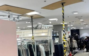 NC백화점 야탑점 천장 균열 신고에…원희룡 