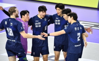 남자배구 대한항공, 3년 연속 정규리그 1위 확정