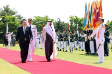 尹, 무함마드 UAE 대통령 국빈 공식환영식 개최