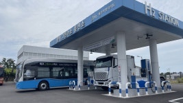제주 바람으로 달리는 수소 버스…2030년 300대로 늘린다 [르포]