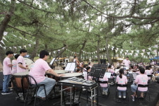 [포토] 강릉 주문진 해변에 펼쳐진 아이들의 오케스트라 공연!